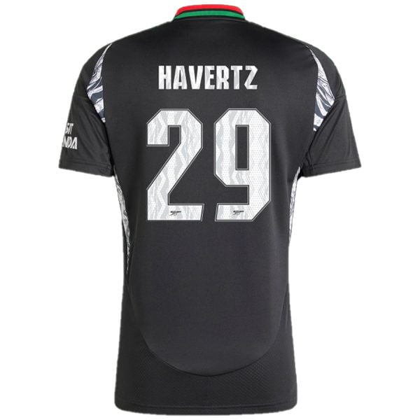 Arsenal 2024/2025 Away Authentic Jersey + Havertz 29 Names and Numbering