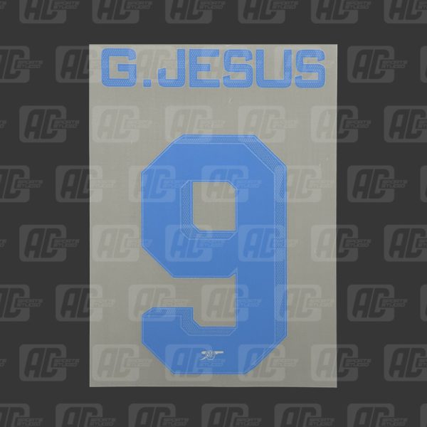 G.JESUS 9 - Official Arsenal 2023/2024 Away Cup Printing