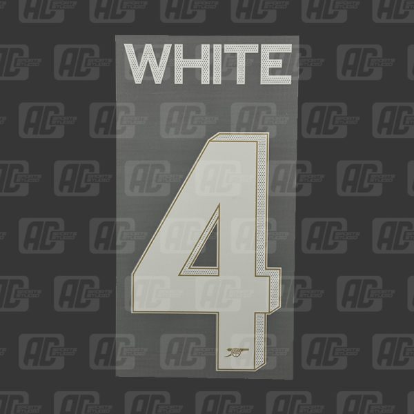 WHITE 4 - Official Arsenal 2023/2024 Home Cup Printing