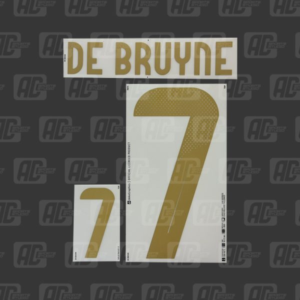 DE BRUYNE 7 - Official Belgium 2024 Home Printing