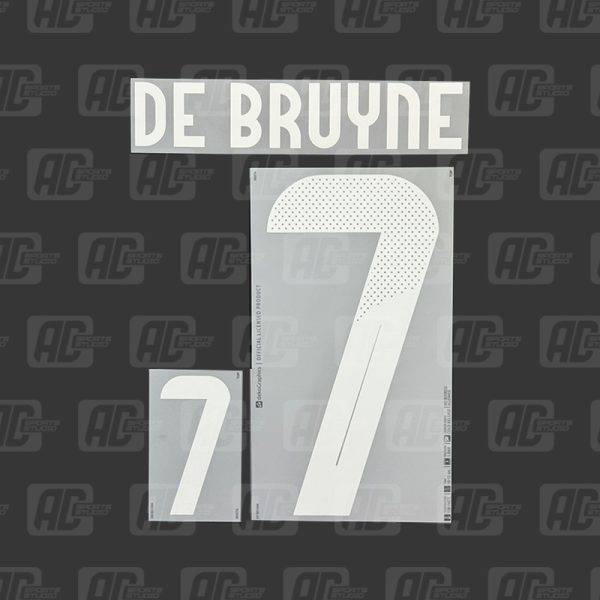 DE BRUYNE 7 - Official Belgium 2024 Away Printing