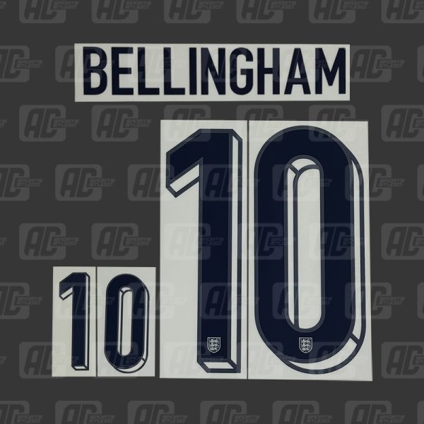 BELLINGHAM 10 - Official England 2024 Home Printing