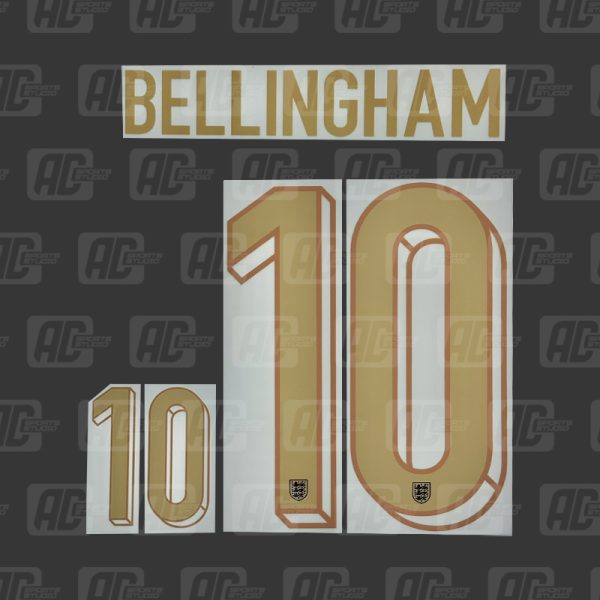 BELLINGHAM 10 - Official England 2024 Away Printing