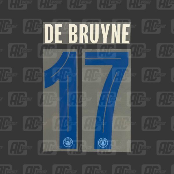 DE BRUYNE 17 - Official Manchester City 2023/2024 Home Cup Printing