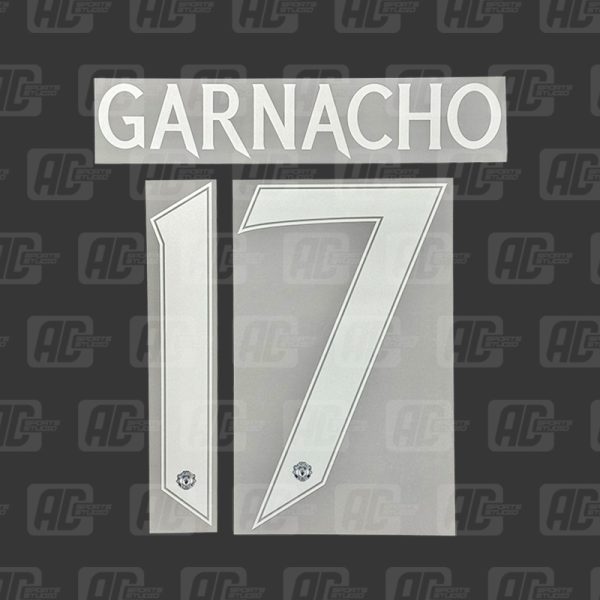 GARNACHO 17 - Official Manchester United 2024/2025 Away Cup Printing