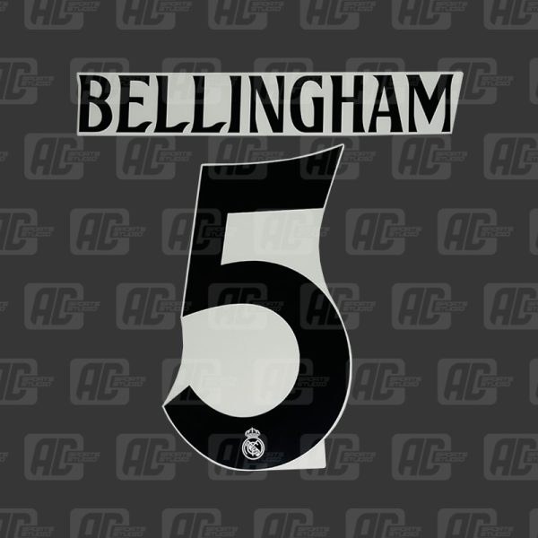 BELLINGHAM 5 - Official Real Madrid 2024/2025 Home Cup Printing