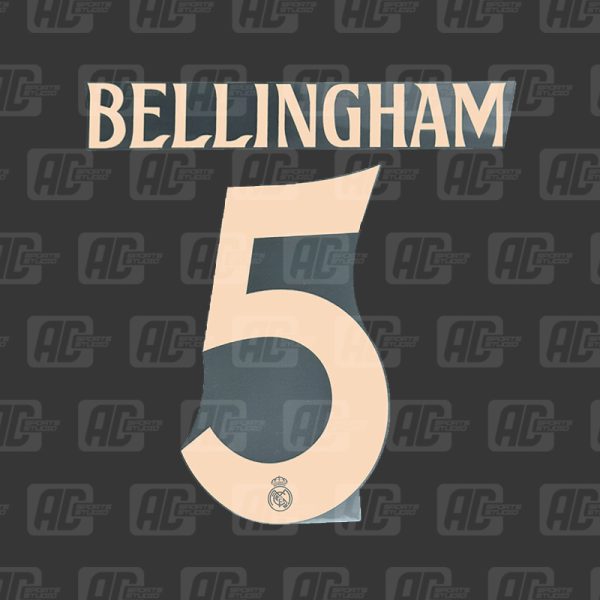 BELLINGHAM 5 - Official Real Madrid 2024/2025 Third Cup Printing