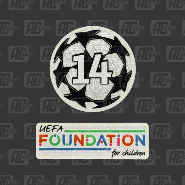 Official Sporting iD UEFA UCL Starball 14 + UEFA Foundation Patch Set