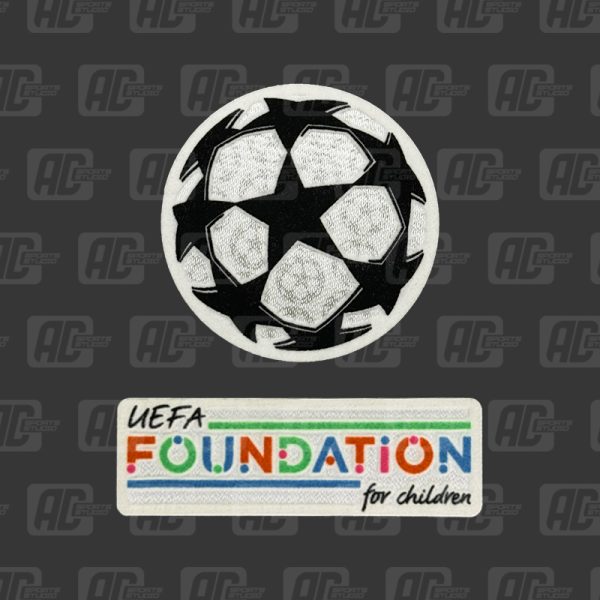 Official Sporting iD UEFA UCL Starball + UEFA Foundation Patch Set